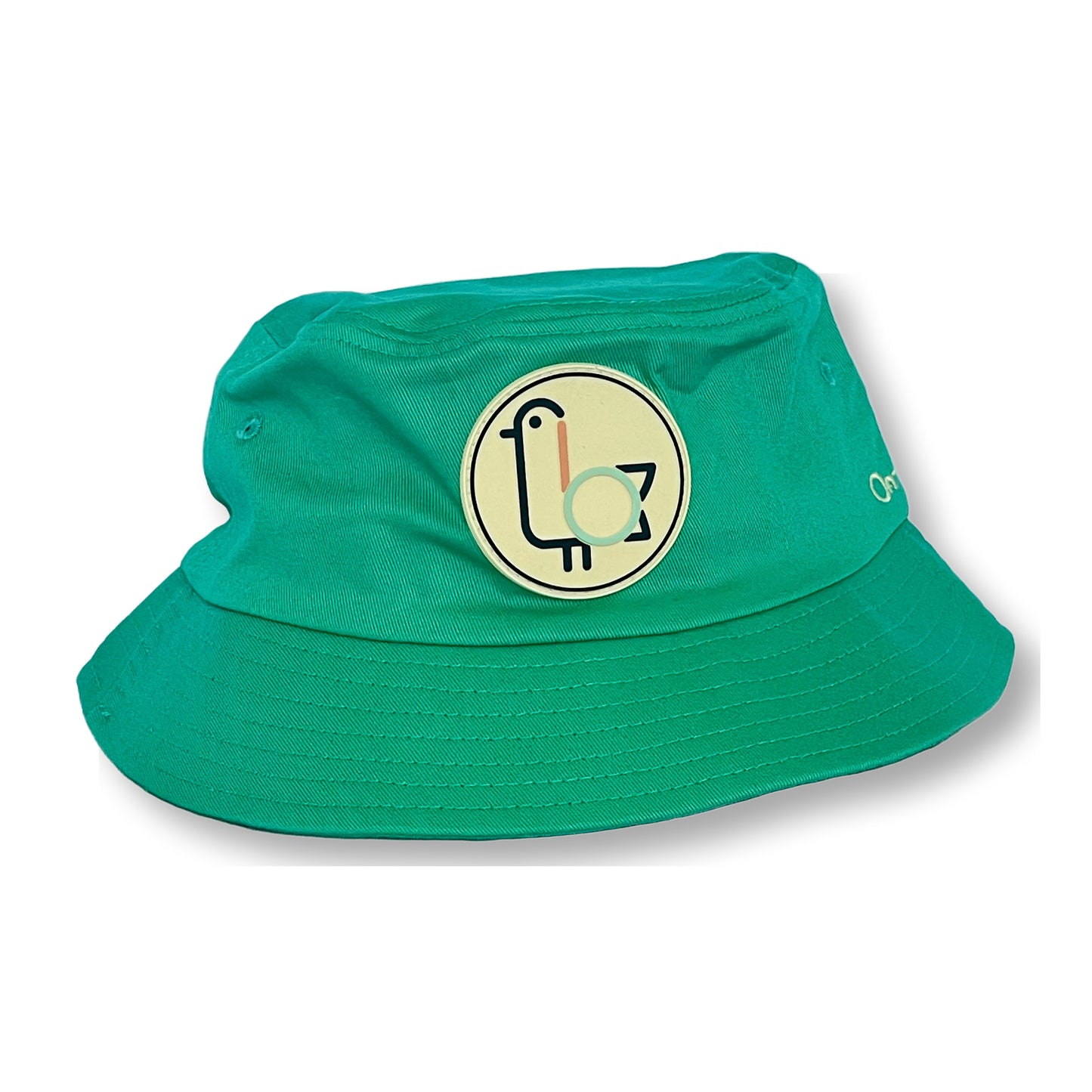 Seafoam On-Brand Golf bucket hat with a circular seagull patch