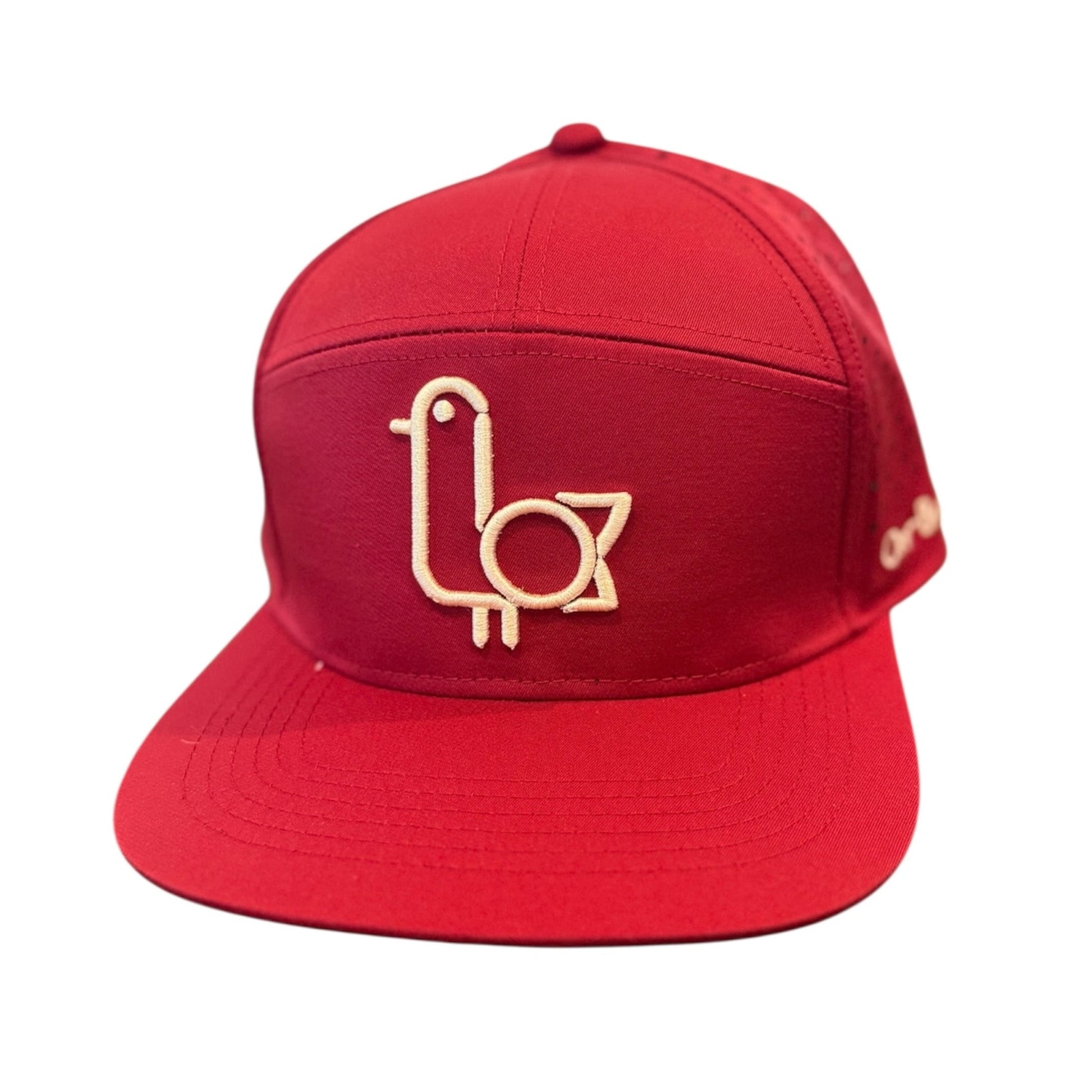 Burgundy On-Brand Golf cap with embroidered On-Brand logo