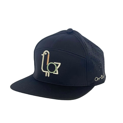 Navy On-Brand Golf cap with outline seagull logo embroidery