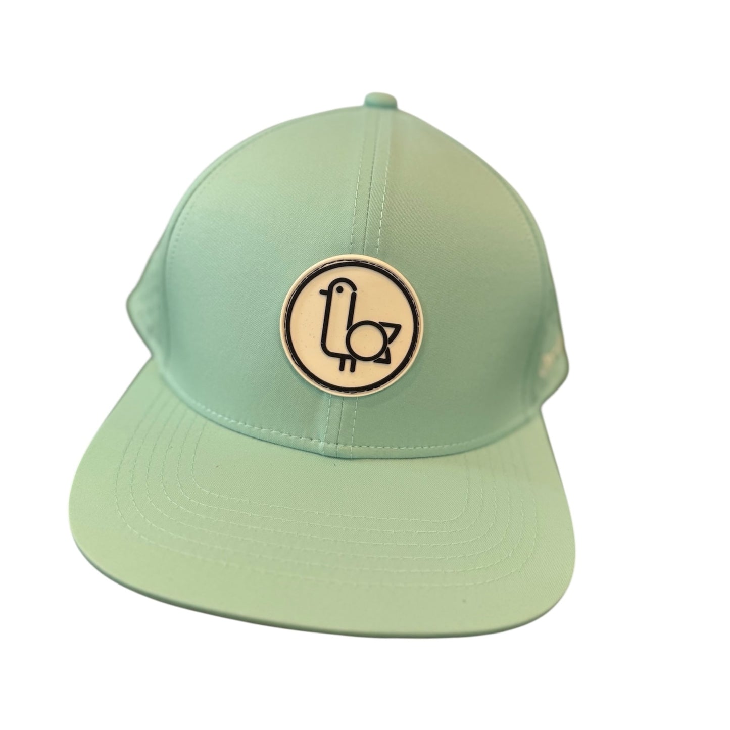 Seafoam On-Brand Golf cap with circular seagull patch
