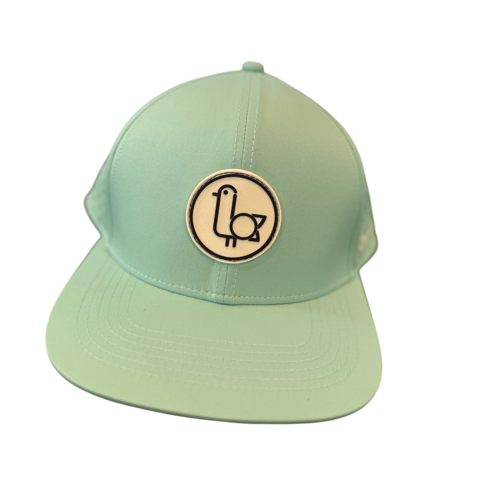 Seafoam On-Brand Golf cap with circular seagull patch