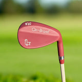 Burgundy Phoenix Wedge by On-Brand Golf isolated on a clean studio background