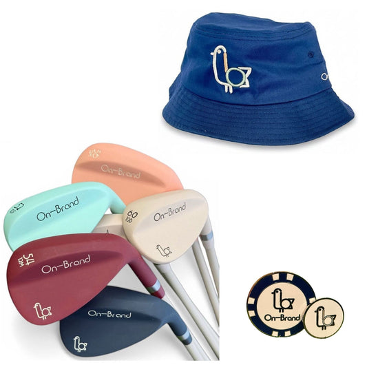 On-Brand Golf Summer Bundle — Phoenix Wedge, bucket hat, and ball markers